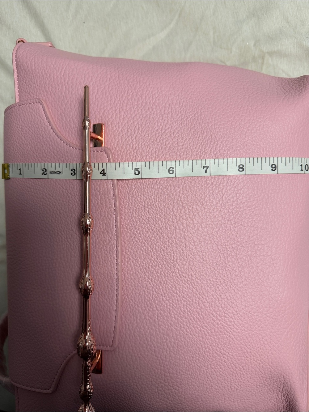 Harry Potter Loungefly Elder Wand Pink Shoulder Bag with Gold Accent - Picture 7 of 8